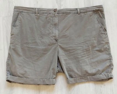 Ladles Marks & Spencer Lightweight Khaki Summer  Shorts Size 24 Plus Size - Image 1 of 3