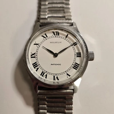 Orologio Wilhelm Vintage carca Manuale 34mm Calibro FHF 36 Funzionante - Immagine 1 di 4