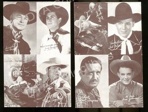 JACK RANDALL/ROD CAMERON-ARCADE CARD LOT-WESTERN FR/G