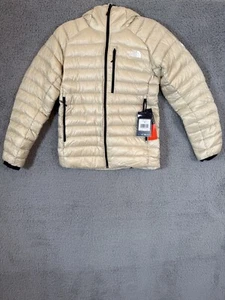 Mens The North Face Summit Down Small Breithorn Hooded Insulated Jacket - Gravel - Picture 1 of 5