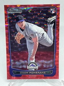 Drew Pomeranz 2012 Bowman #212 Red Ice Parallel /25 - Picture 1 of 2
