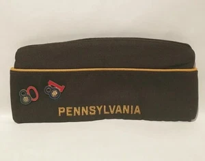 Cappello vintage 1980 V.F.W.1586 veterani delle guerre straniere Pennsylvania taglia 7 1/4" - Foto 1 di 4