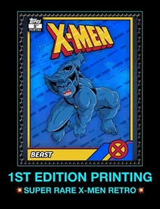 Topps Marvel RETRO X-MEN BEAST Colección Comerciante Digital 1a IMPRESIÓN ÉPICA 250cc - Imagen 1 de 5
