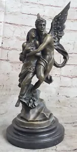 Psyche Eros Amor Engel Griechische Mythologie Bronze Skulptur Statue Kunst Deko Venus - Bild 1 von 10
