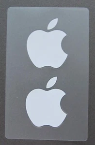 Original Apple Aufkleber, 2 Stück in Weiss - Zdjęcie 1 z 2