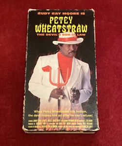 PETEY WHEATSTRAW The Devil's Son In Law VHS Rudy Ray Moore RARE - Picture 1 of 2