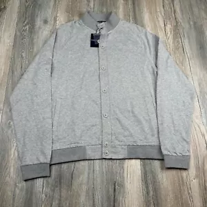 Maglione Peter Millar Baldwin maglia davanti bottoni uomo grande grigio NUOVO - Foto 1 di 13