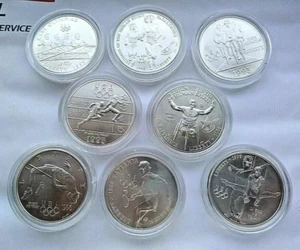 1995 - 1996 United States Olympic Games 8 Coin Commemorative Uncirculated Set - Picture 1 of 2