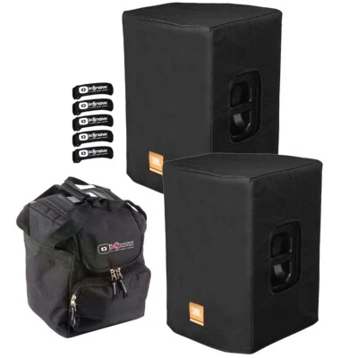 Cubiertas de altavoz acolchadas de lujo JBL Bags PRX415M-CVR con lazos y estuche Foto 1 de 4