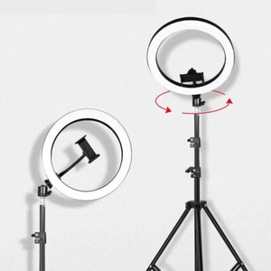LED 14Zoll Ringlicht Fotolicht Stativleuchte 2M Handyhalter-Lampe Selfie Stativ - Bild 1 von 7