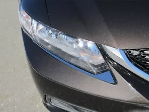 2012-2015 HONDA CIVIC 2 Piece Stainless Steel Head Light Accent Trim - Bild 1 von 1