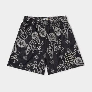 Eric Emanuel EE Basic Short Black Paisley Bandana Size Large Men’s IN HAND - Picture 1 of 2