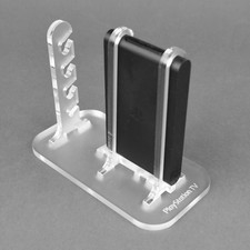 Display stand for PlayStation TV - Frosted Clear | Rose Colored Gaming