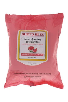 Burt's Bees Facial Cleansing Towelettes Pink Grapefruit 30 Count