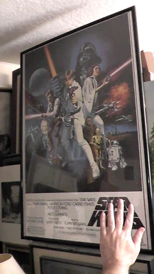 vintage framed star wars poster 1977 - Image 1 of 4