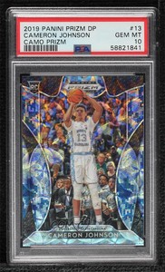 2019 Panini Prizm Draft Picks Camo /25 Cameron Johnson PSA 10 GEM MT Rookie RC