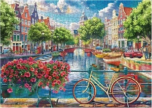 Jigsaw Puzzle for Adults 1000 Piece Amsterdam Relaxing Hobby Perfect Gift - Picture 1 of 5