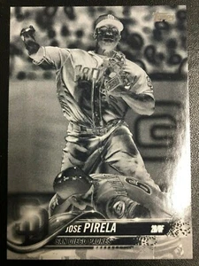 2018 Topps Update Black and White Negative #US245 Jose Pirela - Picture 1 of 2