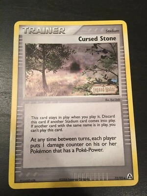 Cursed Stone - EX Legend Maker  72/92 (Holo) Pokemon Card - Image 1 of 4