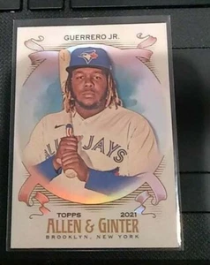 2021 Topps Allen & Ginter Vladimir Guerrero Jr. Silver Foil Hot Box Blue Jays - Picture 1 of 2