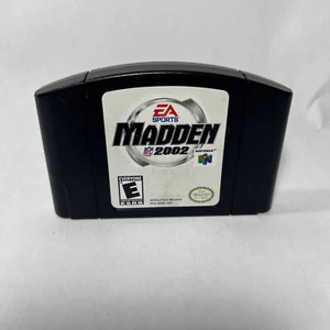 Madden NFL 2002 Nintendo 64 N64 Tested Authentic FREE SHIPPING - Picture 1 of 4