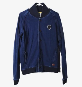 G-Star Raw Scuttle Navy Jeans Denim Jacket - Sz: L - Buttoned w/logo - Picture 1 of 7