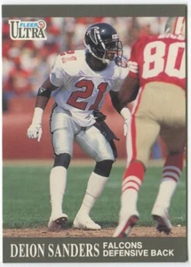Fleer Ultra #150 1991 Deion Sanders Atlanta Falcons - Foto 1 di 2
