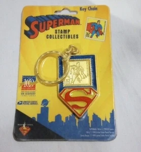 Original Issue Superman Key Chain From USPS 1998 Factory Sealed/Card! - Picture 1 of 7