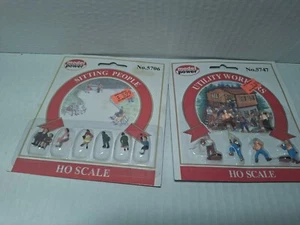 HO Scale Model Figures Power/Sitting People 5706-5747 Painted Pack New Sealed - Picture 1 of 5