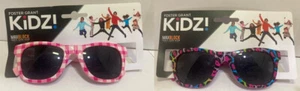 Foster Grant Kidz! Sunglasses - Pink & White (Gingham) & Multicolor (Leopard) - Picture 1 of 5