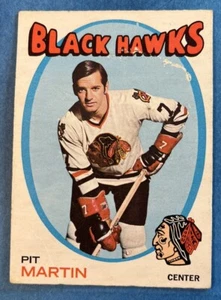 1971-72 O Pee Chee #39 Pit Martin Chicago Black Hawks Vintage OPC - Picture 1 of 2