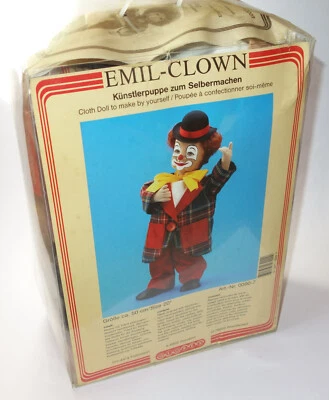 Clown Emil - ca. 50 cm - Künstlerpuppe zum Selbermachen - Glorex Bastelset - Bild 1 von 2