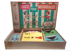 VINTAGE 1964 Get The Message Milton Bradley TV Show Home Game Made In USA 4406