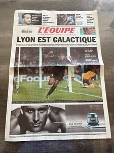 L'Equipe Journal 14/09/2005; Ligue des champions; Lyon-Real Madrid 3-0 - Imagen 1 de 1