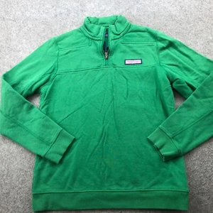 Vineyard Vines Sweater Girls XL Green 1/4 Zip Preppy Casual Pullover Fleece* - Picture 1 of 10