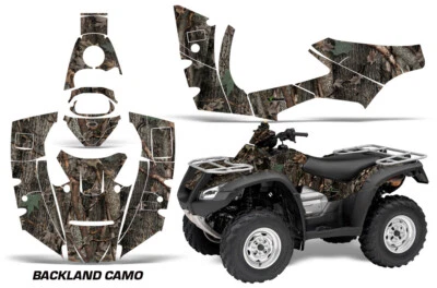 ATV Decal Graphics Kit Quad For Honda TRX680 Rincon 2006-2018 BACKLAND CAMO - Image 1 of 2