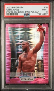 Ciryl Gane Pink Pulsar Flashback Prizm 2022 PSA 9 /42 UFC - Picture 1 of 2