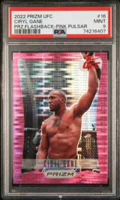 Ciryl Gane Pink Pulsar Flashback Prizm 2022 PSA 9 /42 UFC - Image 1 of 2