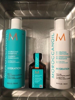 Moroccanoil Hydration Shampoo 8.5oz, Conditioner 8.5 oz + Treatment oil (.85oz) - Image 1 of 2