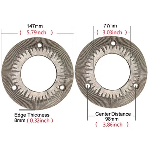 15cm 2 grinding discs For 3KW 110V Electric Grain Mill Heavy Duty Commercial NEW - Picture 1 of 4