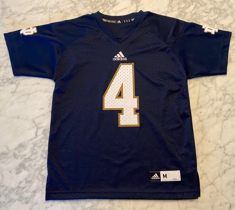 Notre Dame Fighting Irish adidas #4 Football Youth Jersey Size Medium (10-12) Cover
