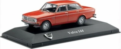 Atlas Volvo 144 Saloon - Red 1/43 - MS06 Diecast Model VOLVO Collection -T48Post - Image 1 of 4