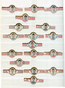 FOOTBALL / SOCCER LOT OF 18 VINTAGE CIGAR BANDS - HUDSON (0028-15) - Picture 1 of 1