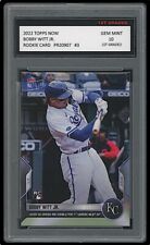 Bobby Witt Jr 2022 Topps Now 1st Graded 10 Rookie Card RC #3 Kansas City Royals