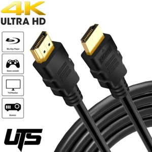 PREMIUM 4K HDMI CABLE 2.0 HIGH SPEED GOLD PLATED LEAD 2160P 3D HDTV ULTRA UHD - Picture 1 of 1