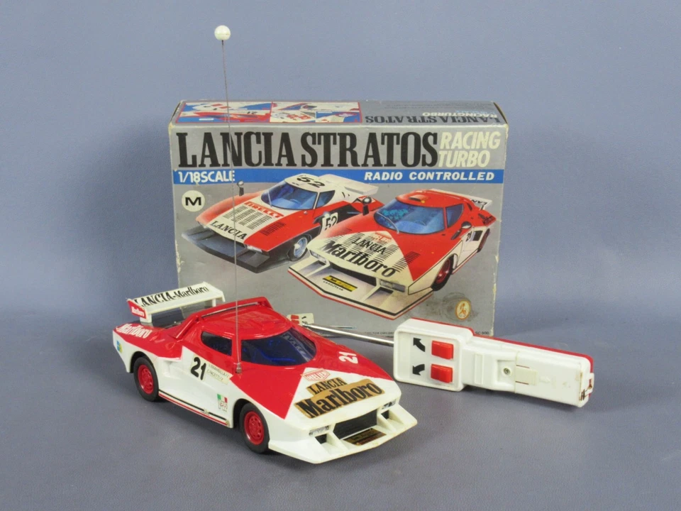 Lancia Stratos Racing Turbo macchina telecomandata scala 1/18 modellino vintage - Immagine 1 di 4