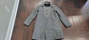Cotelac Coat jacket geometric patterned cotton lining, Size 1(US 4-6). Designer - Picture 1 of 7