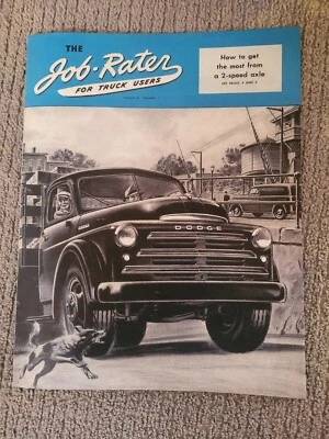 DODGE — The Job Rater for Truck Users Magazine — Vol. 2  / No. 1 — REPRODUCTION - Image 1 of 4