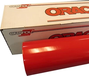 Oracal 651 Permanent Self Adhesive Craft Vinyl 24" x 50ft Roll(s) GLOSS RED. - Picture 1 of 2