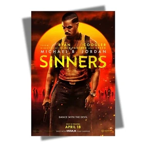 Sinners Poster Hailee Steinfeld Jack O'Connell Michael B. Jordan T862 - Picture 1 of 6